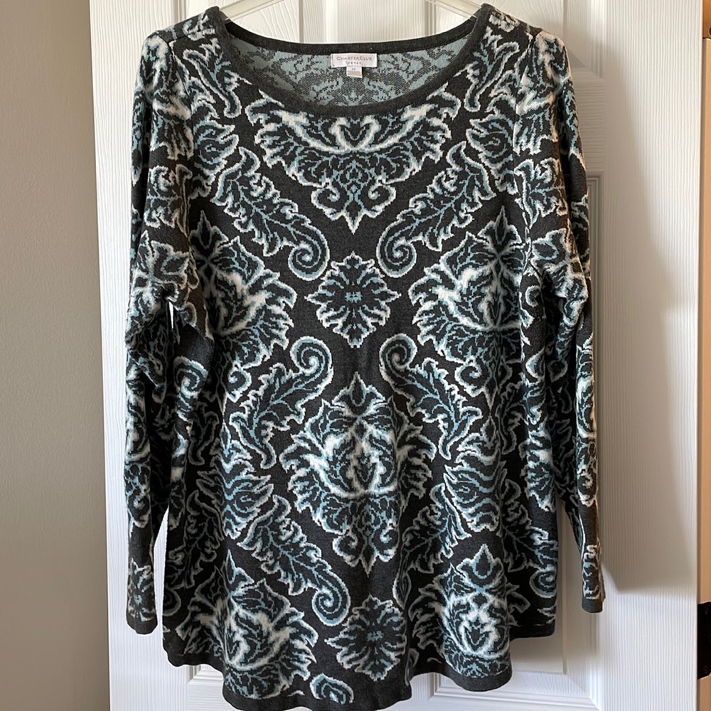 Charter Club print sweater